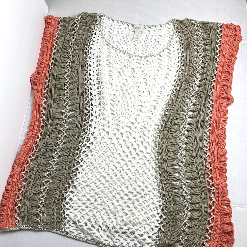 Chico’s crochet sweater